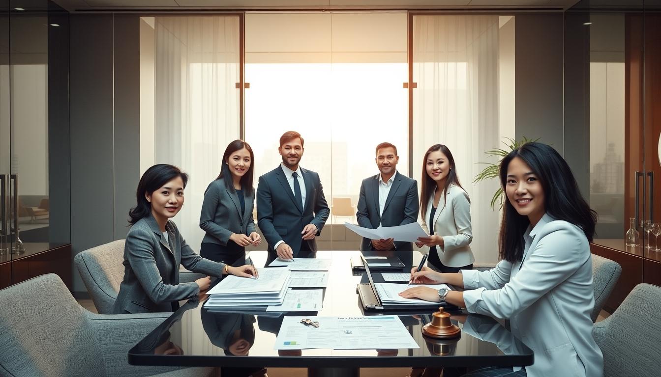 Property transfer documents and closing confirmation